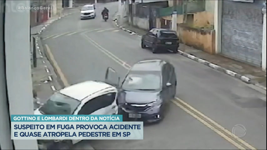 dentro-da-noticia-:-suspeito-em-fuga-bate-o-carro-e-quase-atropela-pedestre