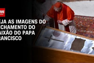 papa-francisco:-vaticano-divulga-fotos-do-fechamento-do-caixao-do-pontifice